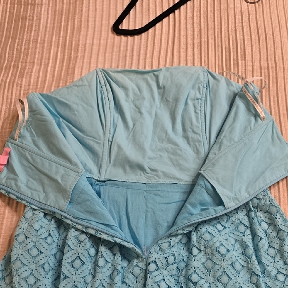 Lilly Pulitzer Strapless Turquoise Dress - Picture 13 of 16